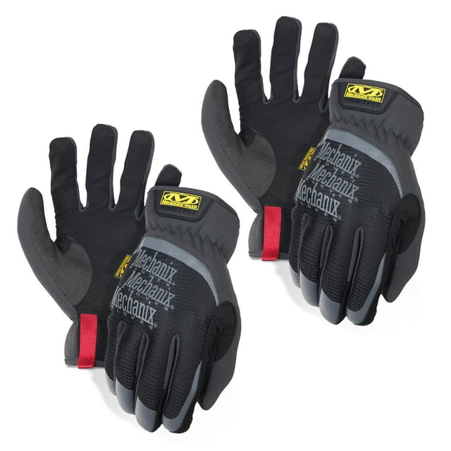 Guantes de trabajo Mechanix Wear FastFit, tamaño grande, antideslizantes, paquete de 2