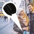 thumbnail image 5 of Gorro de punto para mujer, gorros cálidos de invierno, gorros de esquí, gorros casuales lisos con puños, gorros suaves y cómodos, gorros de moda, 5 of 5