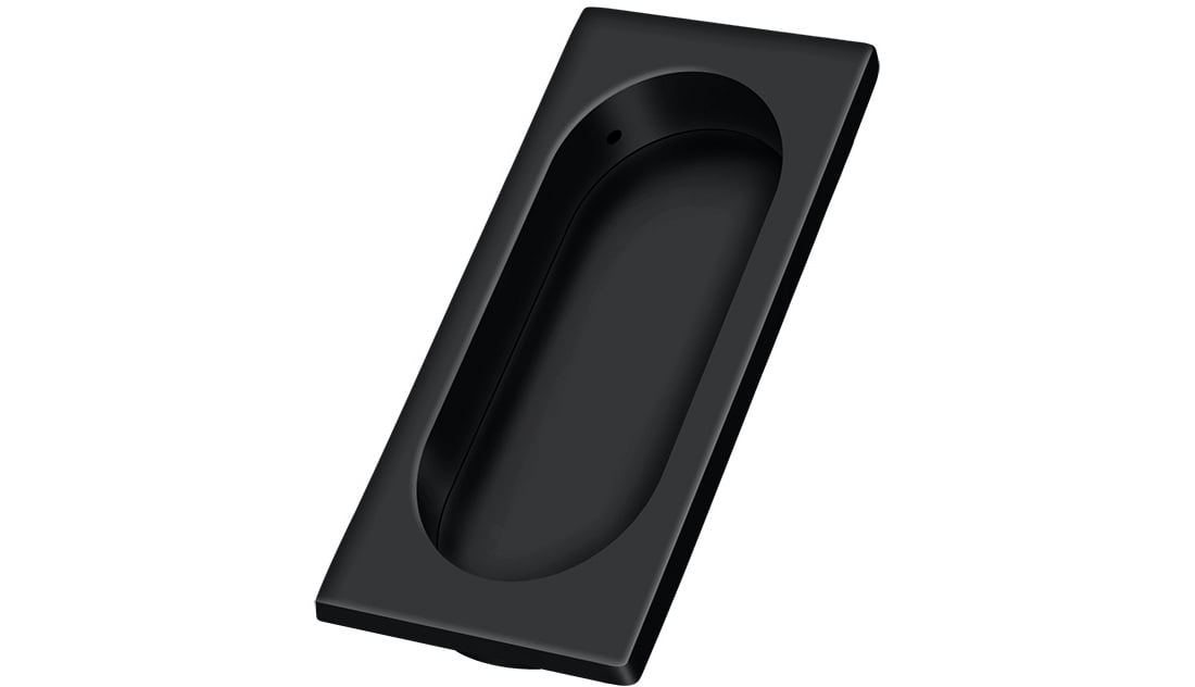 FP4134U19 3 7/8" x 1-5/8" x 3/8" Flush Pull - Matte Black