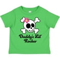 thumbnail image 3 of Inktastic Daddy's Little Rocker Skull Girls Toddler T-Shirt, 3 of 5