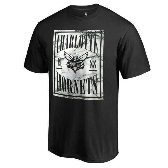 Men's Black Charlotte Hornets Court Vision T-Shirt