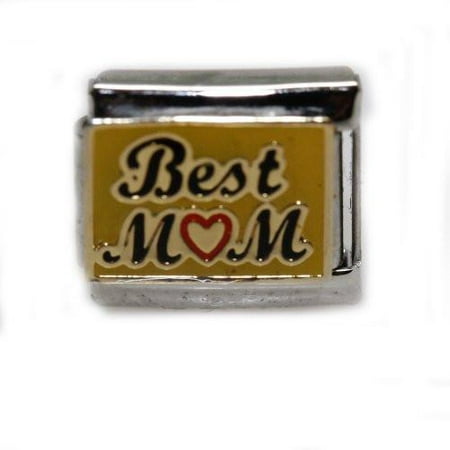 Best Mom Italian Link Bracelet Charm