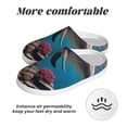 thumbnail image 6 of Lsque Underwater Plant Dolphin Pattern Womens Comfort Cotton on Scuff With Memory Foam and Anti-skid Sole Slipper-40/41, 6 of 7