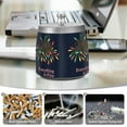 thumbnail image 6 of Yayeee Ashtray with Lid for Cigarette Smokeless Stainless Steel Home Ash Holder, Blue Christmas Light, 6 of 7