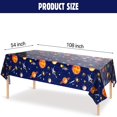 thumbnail image 2 of Outer Space Tablecloth Decorations  Plastic Solar System Table Cover Planet Design for Kids Outer Space Theme Birthday Party Decor, 2 of 7