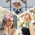 thumbnail image 3 of Head Scarf for Women Like Silk Scarf Hair Scarf Printed Square Scarf Bandanas for Women 27 Inches, 3 of 5