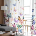 thumbnail image 5 of Colorful Butterfly Flower Yarn Curtain Window Tulle Curtains For Living Room Kitchen Window Treatments Voile Curtains, 5 of 7