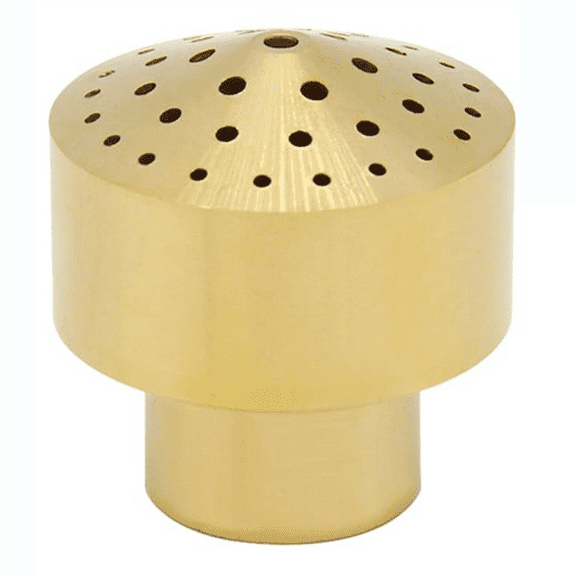 Brass Fountain Nozzle 1/2Inch DN15 Pond Column Water Sprinkle Head for Garden Amusement Park