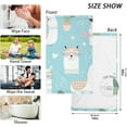 thumbnail image 3 of Dreamtimes Lamas Rainbow Cotton Towels Set 2 Pcs Absorbent Hand Towel Face Towels Kitchen Towels Bath Towels for Bathroom Laundry Room Kitchen 16 x 28 Inches, 3 of 7
