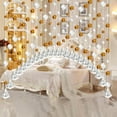 thumbnail image 4 of Crystal Pendant,1*Crystal Door Curtain,Elegant Crystal Glass Bead Curtain Luxurious Window Door Divider for Living Room Bedroom Or Wedding Decor Sparkling Beads, 4 of 7