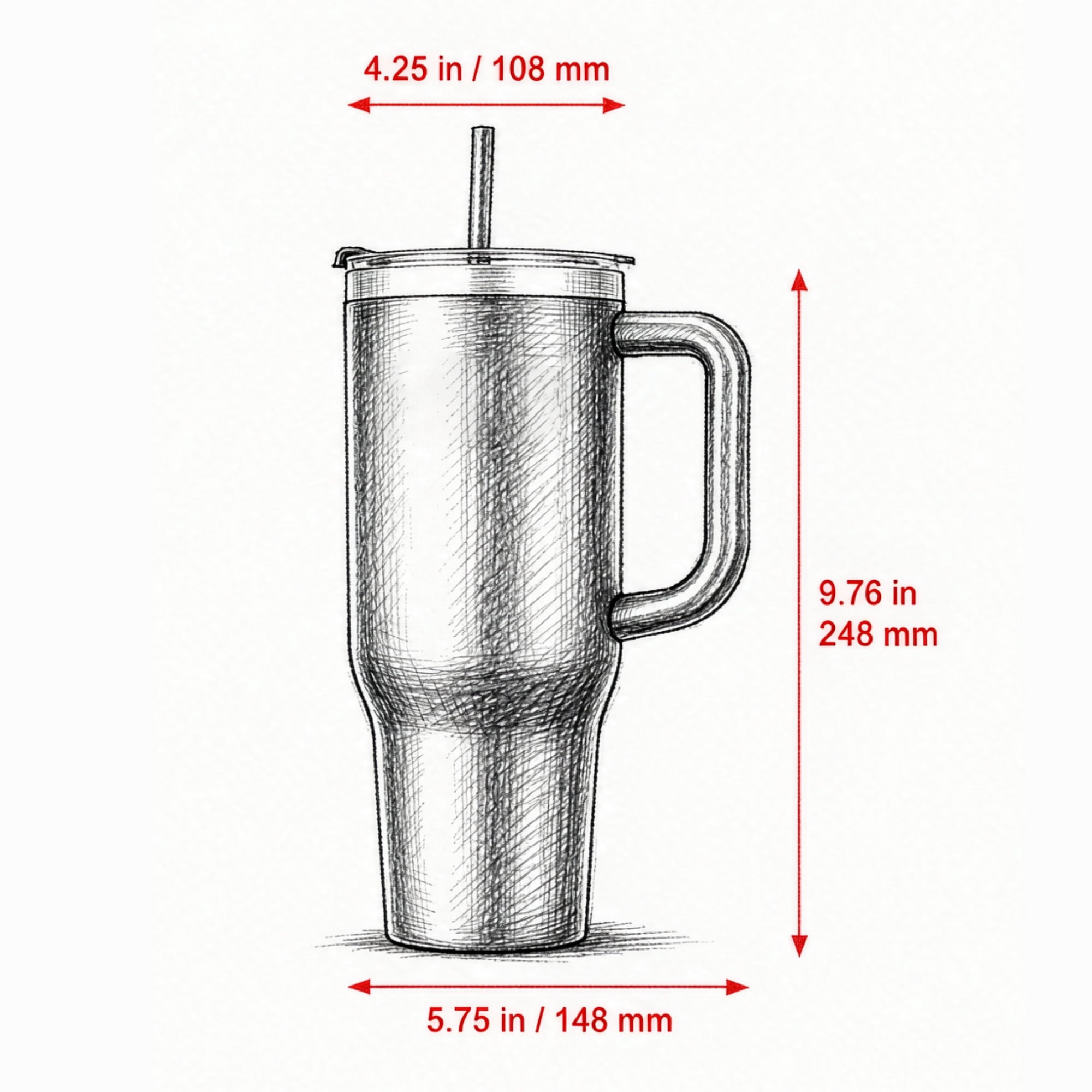 40oz Insulated Stainless Steel Water Bottle, Leakproof Double Walled Travel Coffee Mug for School & Work