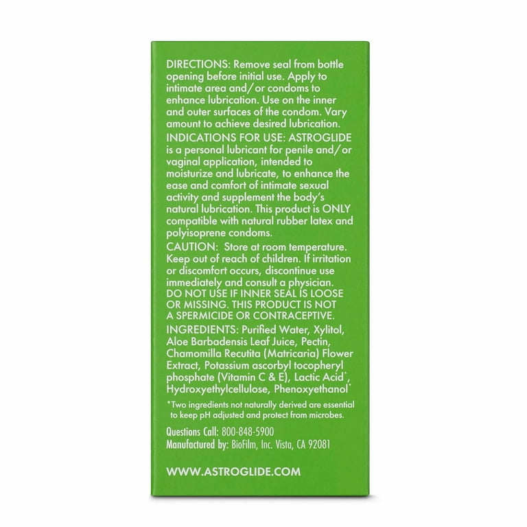 astroglide naturally derived personal lubricant Astroglide Water-Based Personal Lubricant, Long Lasting Not Sticky, 2.5 oz