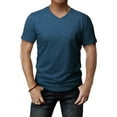 thumbnail image 1 of H2H Mens Basic Fashion V-neck T-shirst FRENCHNAVY US M/ASIA L (CMTTS0197), 1 of 6