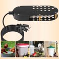 thumbnail image 6 of Chicken Waterer Heater,250W Thermostatic Control Chicken Waterer Deicer Aluminum Safe Healthy Anti-scald Poultry Water Heater for Duck Goose Bird Cow to Drink Warm Water, 6 of 7