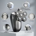 thumbnail image 3 of Men's Whole Body Wash Electric Shaver Six-Bade Head Shaver Multifunction LCD Digital Display Shaver Set, 3 of 7