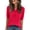 Red&15W0312, variant on Garbnen Ribbed Shirts for Women Knitted V Neck Button Half Sleeve T Shirts for Women Fitted Spring Stretch Basic Sweater Tunic Tops for Women Blue L