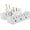 White, variant on [UL Listed] Cable Matters (2-Pack) 3-Outlet Grounded 180 Degree Swivel Wall Tap, Swivel Outlet, 3 Plug Outlet Adapter