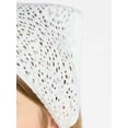 thumbnail image 3 of No Boundaries Women's Star Woven Triangle Headscarf, White, Youth Pattern, 3 of 3
