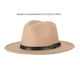 thumbnail image 5 of Sonducket Sombrero de ala ancha de fieltro, gorro Vintage para mujer, gorro cálido de invierno, accesorios de ropa de viaje para fiestas Sombreros caqui, 5 of 8
