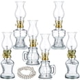 thumbnail image 1 of Lámpara de queroseno Yexiya Vintage Glass Rustic Hurricane, 6 unidades, 1 of 6