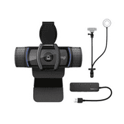 Logitech 1080p/30fps - 720p/30fps Web Cam, Black