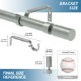 thumbnail image 3 of Urbanest 1" Sullivan Adjustable Curtain Rod, 48"-84", Pewter, 3 of 6