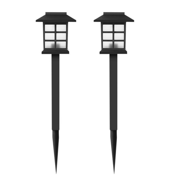 Fiudx Luces Solares para Jardín, Elegante Lámpara Led de Acero Inoxidable, Iluminación Automática Desde El Anochecer Hasta El Amanecer, Decoración Exterior Impermeable, Iluminación para Caminos de Ja