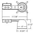 thumbnail image 3 of NICOR Lighting Carcasa remodelada de 4 pulgadas Voltaje de línea sin IC (19001AR) Blanco, 3 of 3