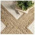 thumbnail image 5 of Indian Handmade Jute Braided Rug | Textured pattern Rug Non-slip jute rug, Textured jute rug, Neutral jute rug, Earthy tone rug, 5 of 8