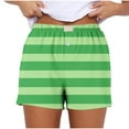 thumbnail image 2 of LEBONYARD Womens Summer Shorts,Women's Shorts for a Casual and Comfortable Outfit,Casual Spring and Summer Comfortable Elastic Waist Women Bottom New Fashion Print Short Pants Green S, 2 of 5