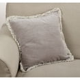 thumbnail image 4 of Saro Lifestyle 5009.N20S 20 in. Square Cotton Fringe Trimmed Down Filled Throw Pillow, Natural, 4 of 4