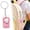 Pink, variant on Mini Stapler Keychain, Purple-1 1pc, Pocket Bind Tool for Backpack Decor Charm & Tiny Office Paper Quick Binding