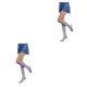 thumbnail image 2 of Qarigey Medias hasta el muslo a rayas Calentadores para piernas por encima de la rodilla Día de San Valentín Type24 NO24, 2 of 6