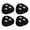 Black, variant on 4 Pcs 360° Rotatable Caster Wheels Adhesive Wheels Wheels for Storage Boxes Small Furniture