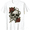 Black, variant on Vintage Skull Red Rose Thorn Vine Graphic T-Shirt Gothic Tattoo Style Floral Skull Retro Art Crew Neck Short Sleeve Cotton Tee for Men Women