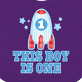 thumbnail image 4 of Inktastic 1st Birthday Boy Rocket Ship Boys Baby Bib, 4 of 4
