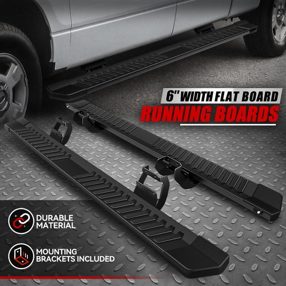 Nuvision for 15-24 Ford F150 F250 F350 SD Crew Cab 6" Side Step Nerf Bar Running Board