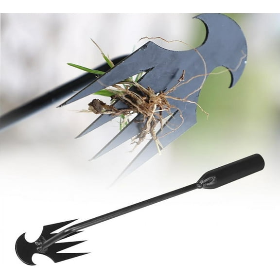 Weeding Artifact Uprooting Weeding Tool, Dual Purpose Weed Puller Gardening Tools, Hoe Garden Tool, Manganese Steel Forged Weed Puller, High Strength Hand Remover Tool for Garden