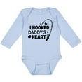 thumbnail image 3 of Inktastic I Hooked Daddy's Heart with Fishing Rod Boys or Girls Long Sleeve Baby Bodysuit, 3 of 5