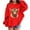 Red, variant on Christmas Sweatshirt Print g_irls Hooded Sweatshirt Festive Holiday Pullover Cozy Soft Long Sleeve Top For Winter And Family Gatherings With Cute Ugly Christmas Sweater