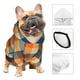 thumbnail image 3 of Fotbe Warm Orange Plaid Sudadera con Estampado para Perros Pequeños – Suéter con Capucha para Mascotas, Tela Suave de Forro Polar con Bolsillo-Small, 3 of 7