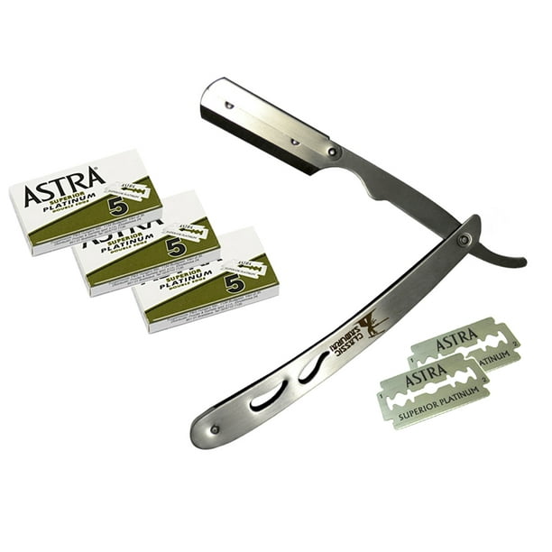 Classic Samurai Stainless Steel Professional Barber Straight Edge Razor ...