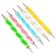 thumbnail image 1 of piezas 2 Way Dotting Pen Tool Nail Art Tip Dot Paint Kit de manicura Xemadio CZMR-HY9, 1 of 5