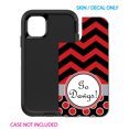 thumbnail image 2 of DistinctInk Custom SKIN / DECAL compatible with OtterBox Defender for iPhone 11 Pro MAX (6.5" Screen) - Red Black Go Dawgs, 2 of 5