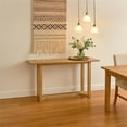 thumbnail image 5 of Pemberly Row 48 Inch Console Table Rectangular Top Open Frame Trestle Base, 5 of 19