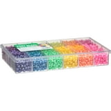 The Beadery Shades Of Color Bead Box - 2300 Pony Beads 9x6mm, 18 Compartment Storage