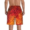 thumbnail image 3 of Kdxio Autumn Leaf Pattern Mens Casual Shorts - Drawstring Summer Beach Sports Shorts for Men, 3 of 9