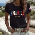 thumbnail image 2 of MEICHEN Women's Retro 250th Anniversary Casual T Shirt Flag Patriotic Shirt Summer Cotton Short Sleeve Tops, 2 of 4