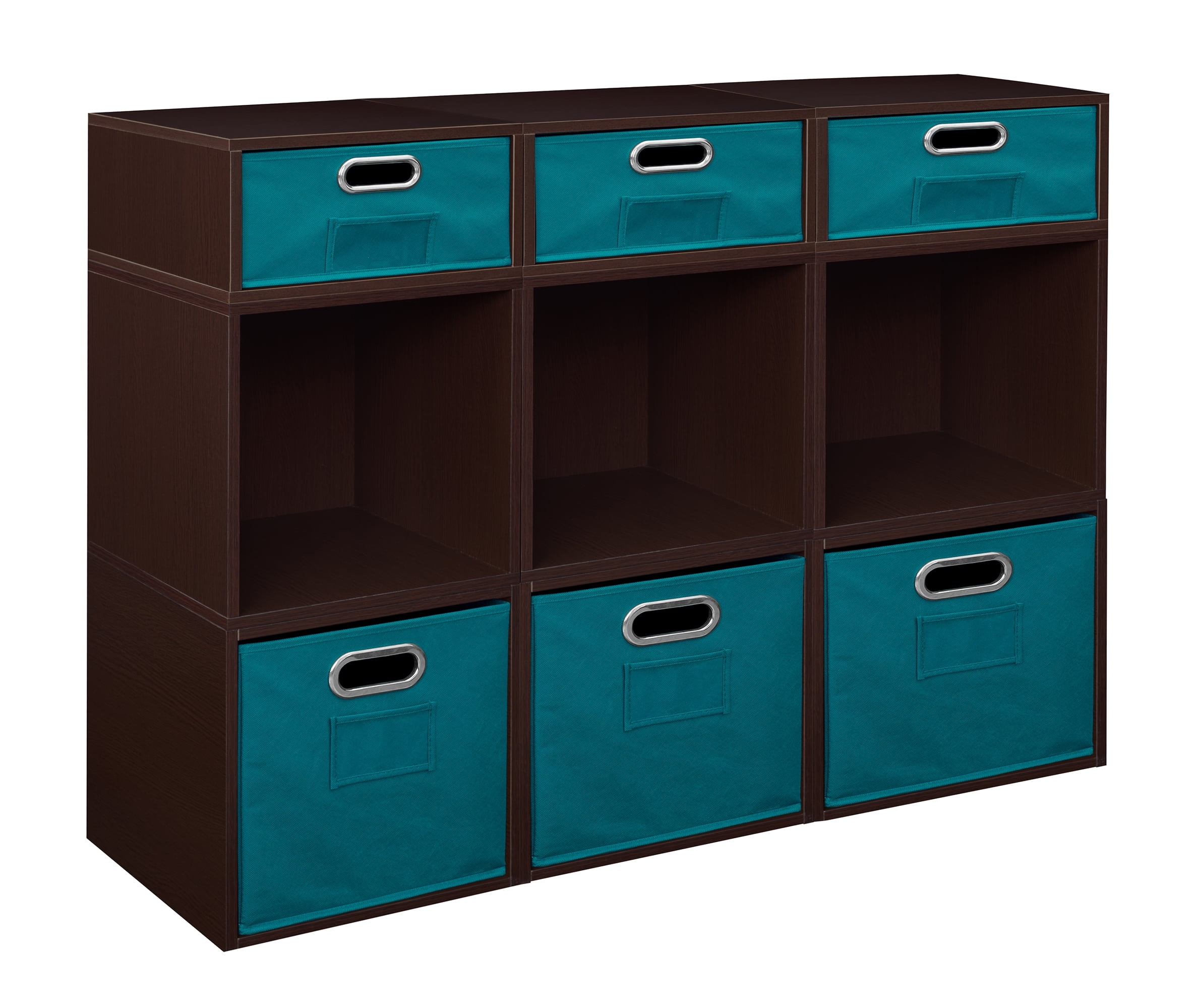 Niche Cubo Storage Set- 6 Full Cubes/3 Half Cubes with Foldable Storage ...