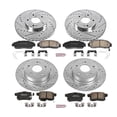 thumbnail image 3 of PowerStop Front and Rear Z23 Evolution Sport Carbon-Fiber Ceramic Brake Pad and Drilled & Slotted Rotor Kit Fits: ACURA HONDA Select Models K5391, 3 of 10